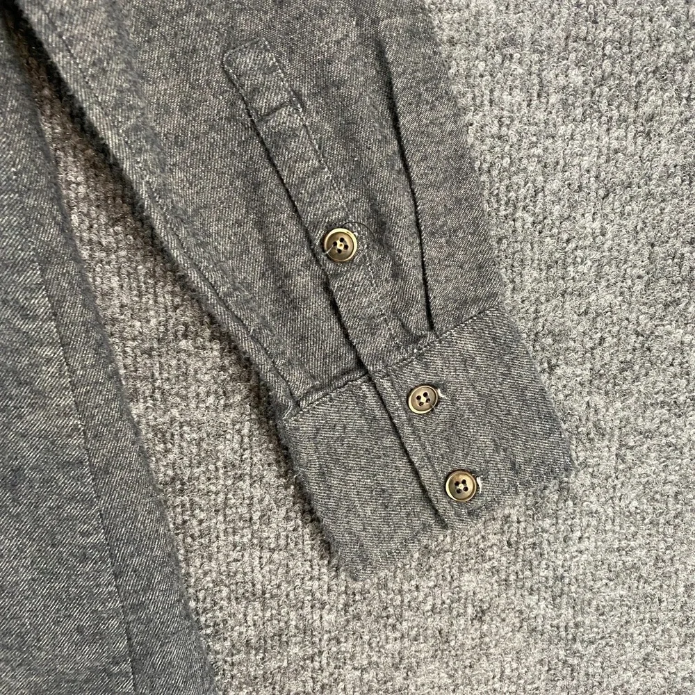 Nicholas K Shirt Womens S Gray Fleece Button Up Front Tie Lagenlook Grunge Layer